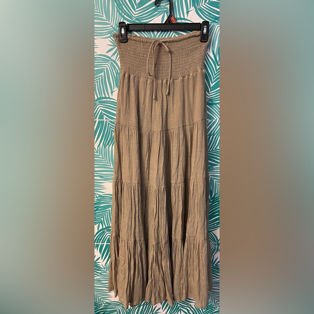 Guc midi starless green olive dress/ Skirt HYFVE sz s